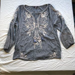 Johnny Was Oleander Marrakesh Blouse Sz M